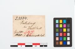 Etikett zu Bronzegefäßhenkel (NHMW-PRAE-025504)